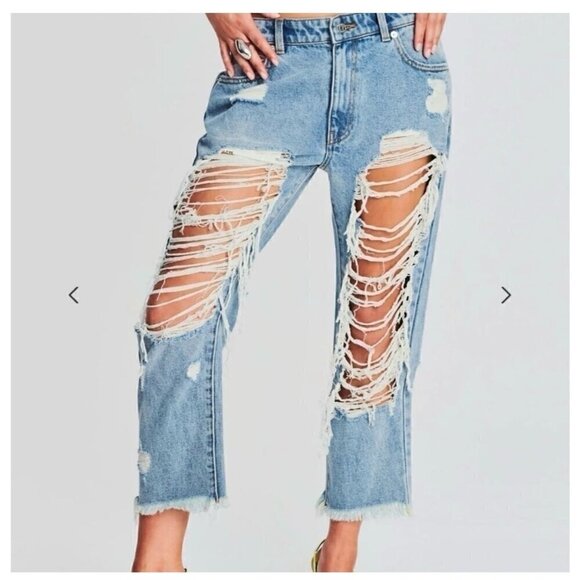 SER.O.YA Denim - SER.O.YA OMAR DROP BOYFRIEND JEAN, COLOR COASTLINE, SIZE 26